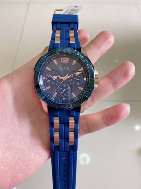 นาฬิกาแบรนด์แท้-นาฬิกาข้อมือผู้ชาย-guess-odyssey-multi-dial-quartz-men-watch-w0366g4