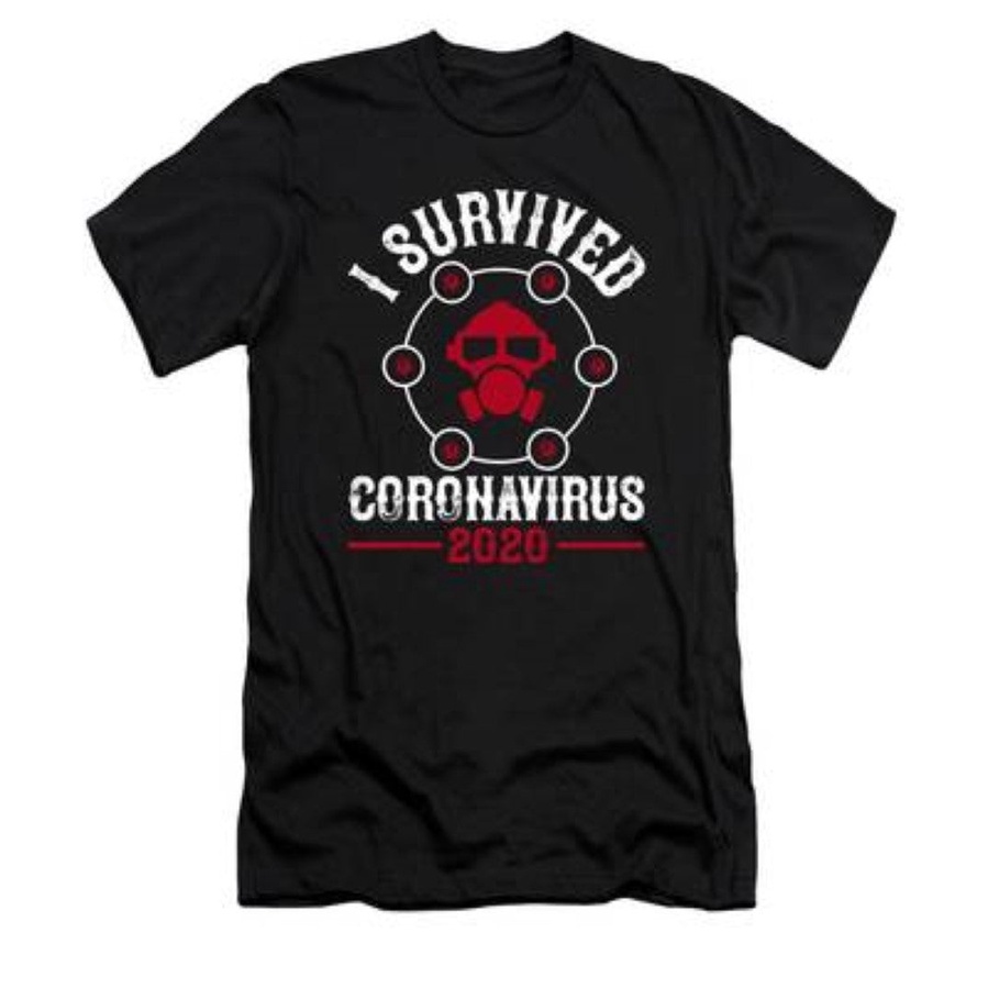เสื้อยืดโอเวอร์ไซส์gildan-unisex-custom-i-survived-coronavirus-2020s-3xl