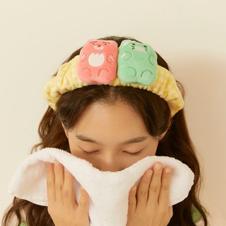 ( พร้อมส่ง ) Kakaofriends Wash Head Band Jelly Ryan &amp; Choonsik ผ้าคาดผม