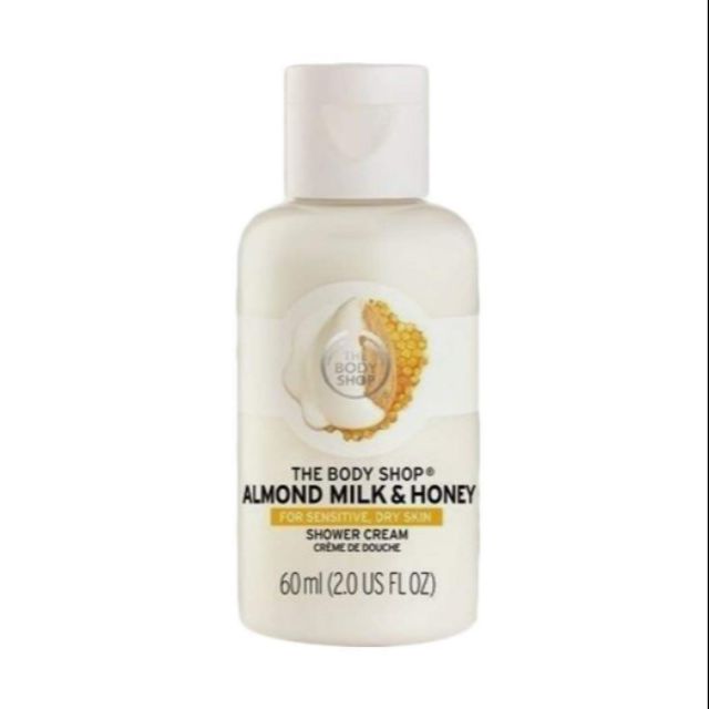 The Body Shop ALMOND MILK & HONEY SOOTHING & CARING SHOWER CREAM ขนาด