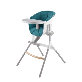 BEABA เก้าอี้ทานอาหารเด็กพร้อมเบาะ Up&Down High Chair with Green Cushion