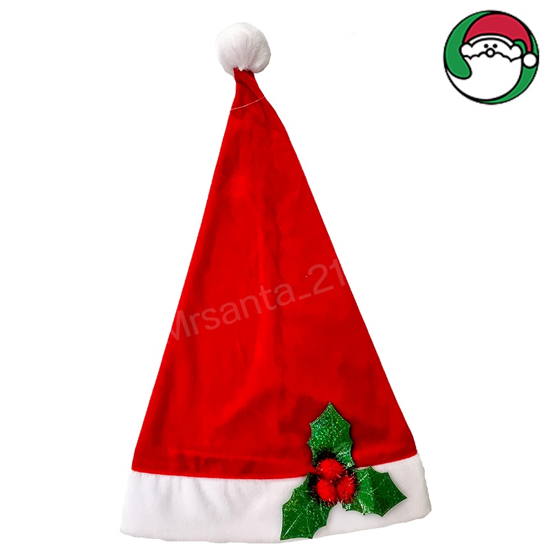 หมวกคริสต์มาส ขนาด 19" Christmas Santa Wearables Hat Party Prop