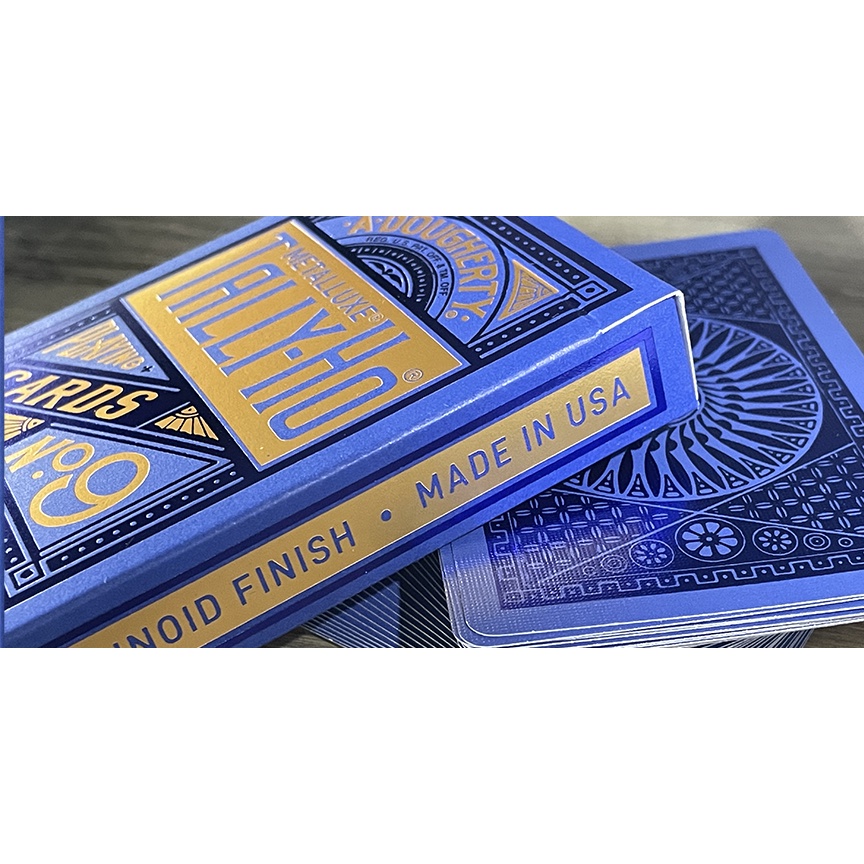 Tally-Ho MetalLuxe - Juego De Cartas Azules