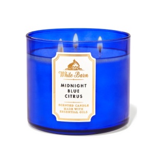 Bath &amp; Body Works White Barn Scented Candle #Midnight Blue Citrus 411 g