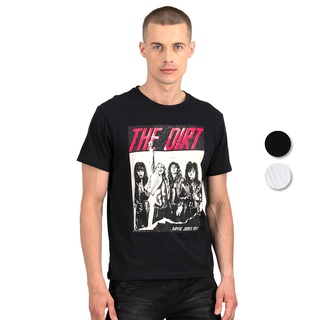 【hot sale】DAVIE JONES เสื้อยืดพิมพ์ลาย สีดำ สีขาว Graphic Print T-Shirt in black white TB0164BK TB0173WH