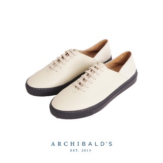 รองเท้า  Archibalds TWO TONE JUXTAPOSE - Archibalds ผ้าใบหนังแท้ ใส่ได้ 2 แบบ สีครีมกรม
