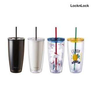 LocknLock แก้วน้ำสองชั้น Double Wall Cold Cup เก็บความเย็นได้นานขึ้นโดยไม่มีไอน้ำเกาะแก้ว