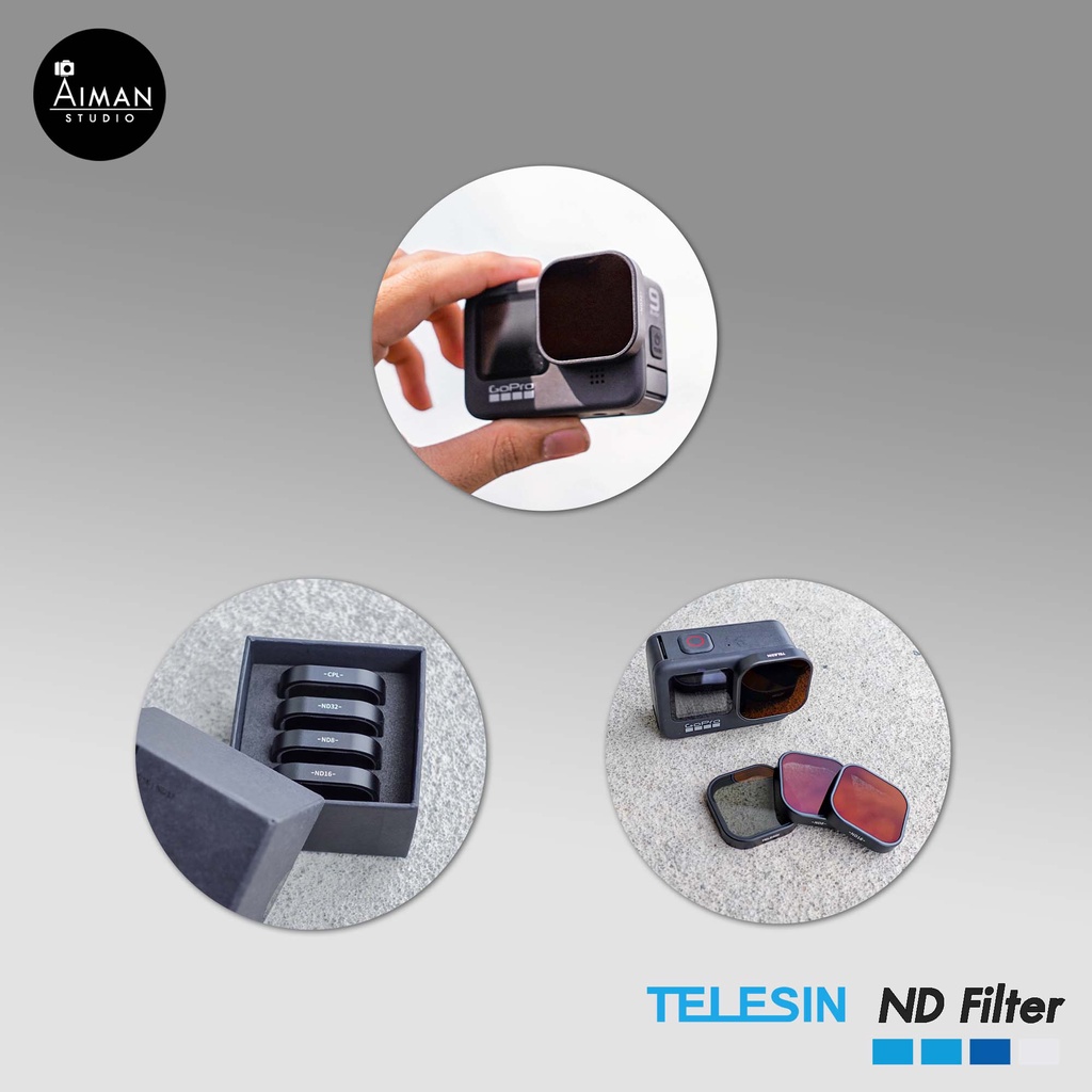 telesin-nd-filter-for-gopro-9-ฟิลเตอร์ลดแสงสะท้อน-สำหรับ-gopro-9