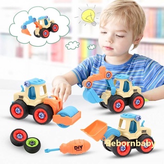 ชุดรถของเล่นเด็ก DIY รถของเล่นพร้อมอุปกรณ์​ช่าง ของเล่นเสริมทักษะและพัฒนาการ