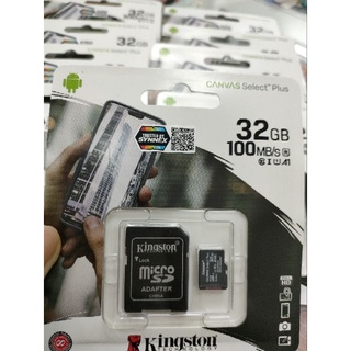 Kingston  Memory SD Card Micro SDHC  Class 10 เมมโมรี่ 32GB ของแท้100%