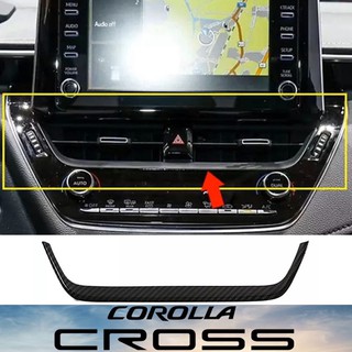 สินค้า ครอบช่องแอร์ คาร์บอน/เงิน Corolla CROSS 2020