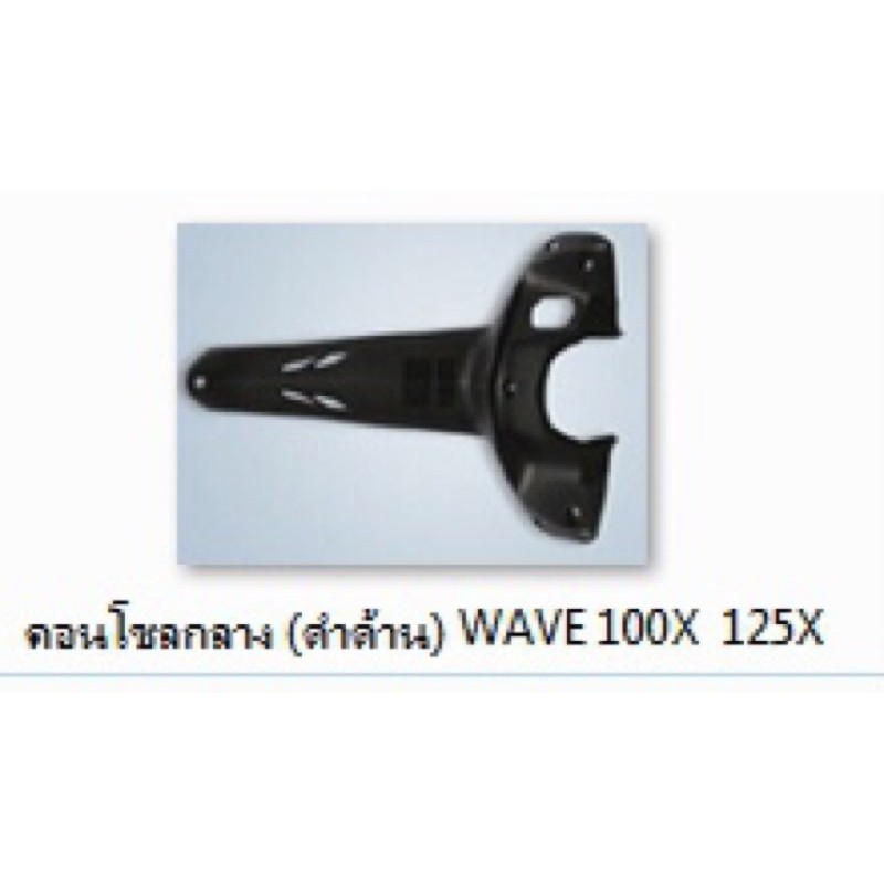 คอนโซลกลาง-wave100x-125x-ดำด้าน-เฟรมรถ-กรอบรถ-กาบรถ-เปลือกรถ-คอนโซนกลาง-เวฟ