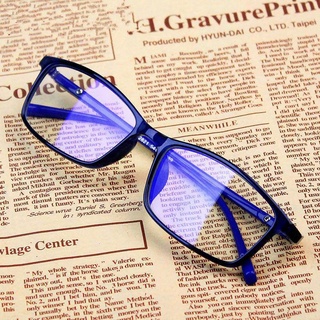 ภาพขนาดย่อสินค้าแว่นกรองแสง แว่นกรองแสงสีฟ้า แวนตากรองแสง แว่นตาวินเทจ เล่นเกมป้องกันดวงตาแว่นตาสายตาสั้นสำหรับผู้ชาย Anti-Blue แว่นตาป