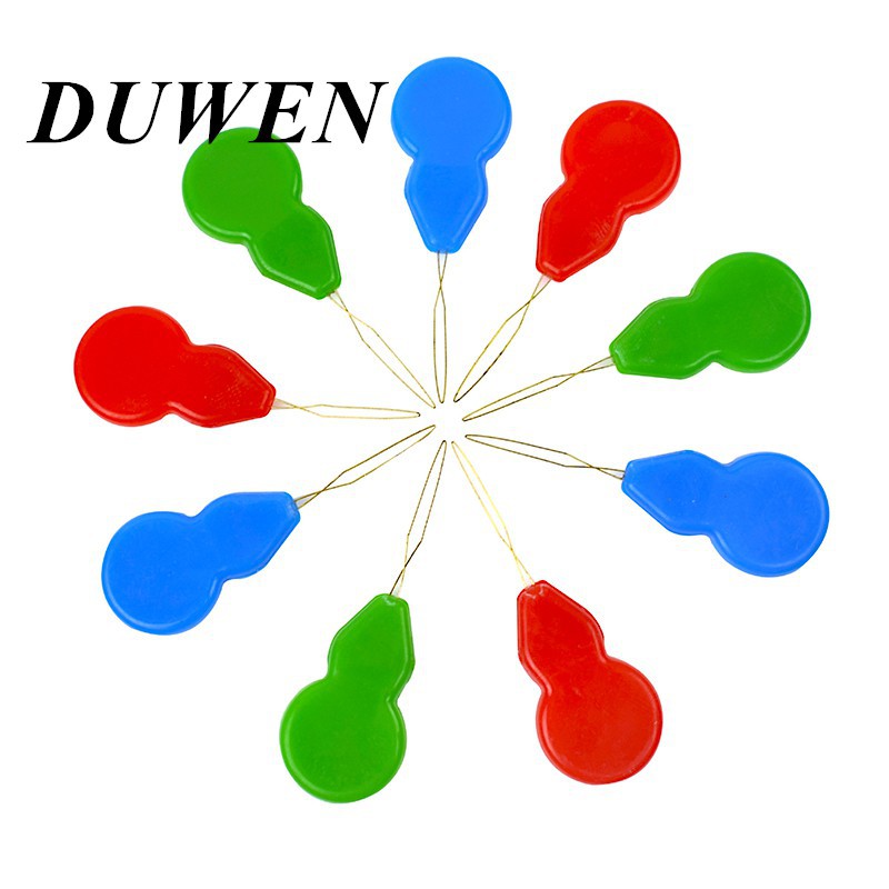 duwen-10pcs-พลาสติก-threader-cross-stitch-silver-bow-เข็มลวด-multicolor-เครื่องมือเย็บผ้า-diy-craft-อุปกรณ์เสริม
