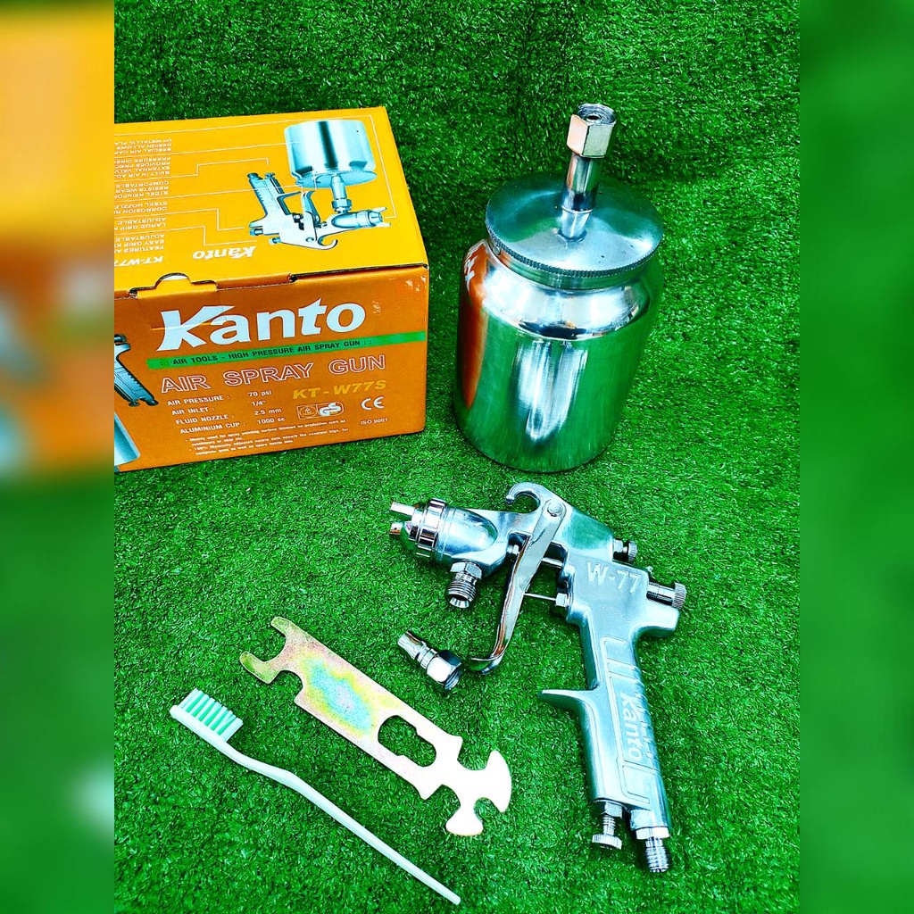 kanto-กาพ่นสี-กาล่าง-รุ่น-kt-w77s-กาพ่นสีแบบดูด-1000cc-กระป๋องผลิตจากอลูมิเนียม
