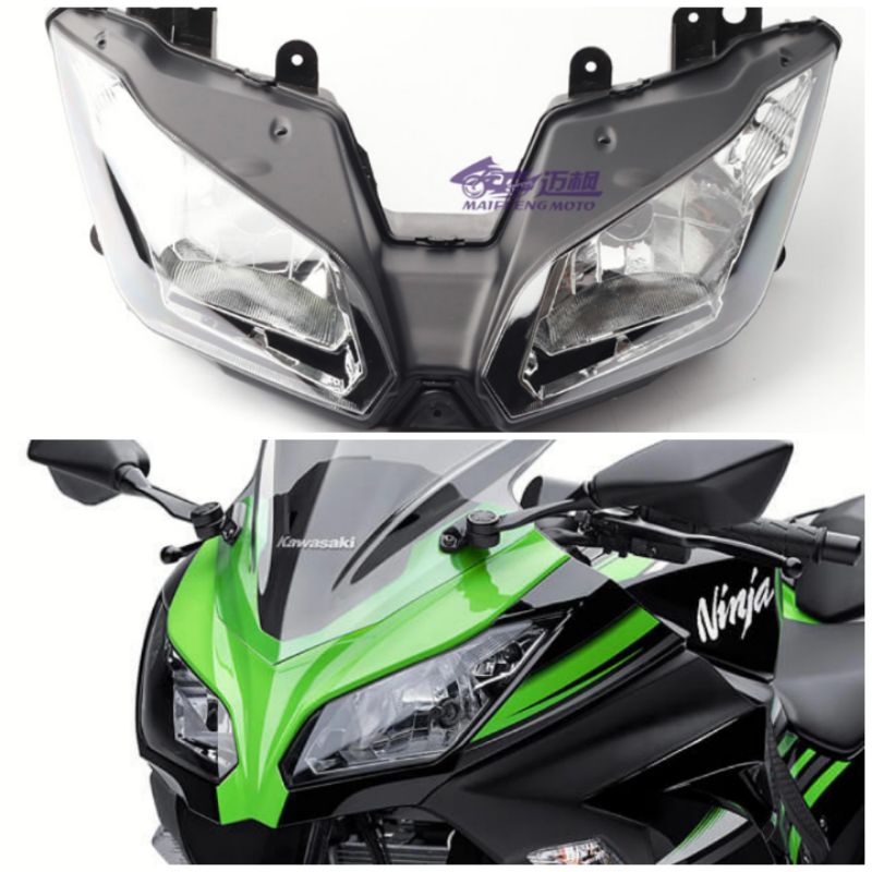 ชุดโคมไฟหน้า-kawasaki-ninja250-ninja300ชุดไฟหน้านินจา-300ปี-2013-2017ชุดไฟหน้า-kawasaki-ninja-300นินจา-250-ปี-13