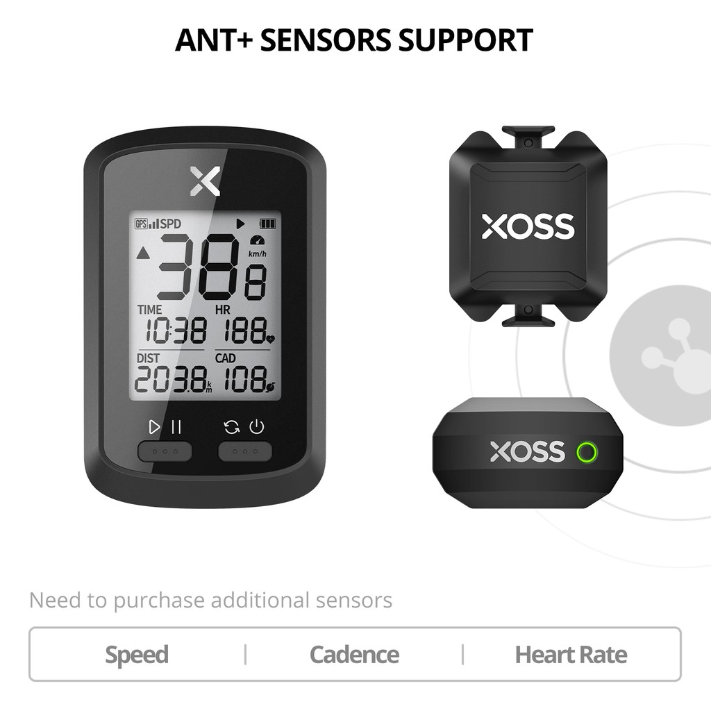 ภาพหน้าปกสินค้าXOSS G+ เครื่องวัดระยะทาง GPS ไร้สาย บลูทูธ กันน้ํา สําหรับรถจักรยาน MTB จากร้าน xosscycling.th บน Shopee