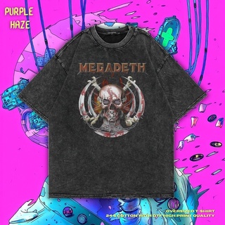 เสื้อยืด ขนาดใหญ่ พิมพ์ลาย Haze Megadeth สีม่วง | หินล้างทําความสะอาด | เสื้อเชิ้ต Megadeth Band | เสื้อยืด ขนาดใหญ่ | ส