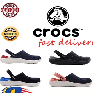 ภาพหน้าปกสินค้า\"Ready Stock\"Crocs LiteRide ™ Unisex Duet Sport Clog รองเท้าชายหาดแท้รองเท้าแตะกลางแจ้ง ที่เกี่ยวข้อง