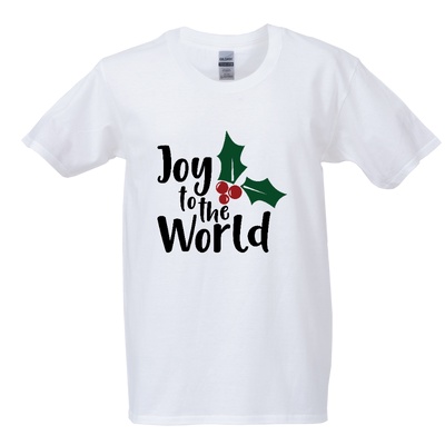 คอลเลคชั่นคริสต์มาส-เสื้อยืด-joy-to-the-world-ของขวัญวันคริสต์มาส-เสื้อยืดเกรดพรีเมี่ยม-christmas-collection