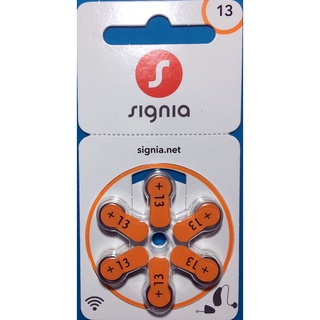 ราคาถ่านเครื่องช่วยฟัง Signia 13(สีส้ม)สดใหม่ ไฟเต็ม ของแท้