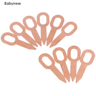 &lt;Babynew&gt; แหวนดึงรอยบุบ ชุบทองแดง ทรงวงรี สําหรับซ่อมแซมรถยนต์ 10 ชิ้น