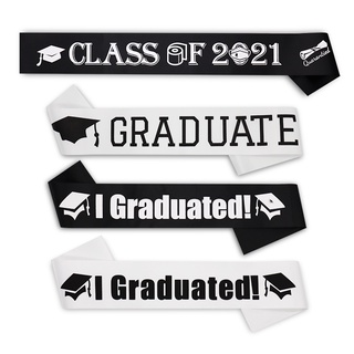 Graduation Sash Selempang Graduasi I Graduated Celebration Ceremony Party Photo Booth Props Graduation Party Supplies