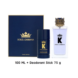 Set Dolce &amp; Gabbana K  For Men EDT  100 ml. + Deodorant Stick 75g. กล่องซีล