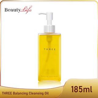 สินค้า THREE Balancing Cleansing Oil 185ml ทรี ออยล์ล้างหน้า ให้ผิวคุณสะอาดใสอย่างสุขภาพดี