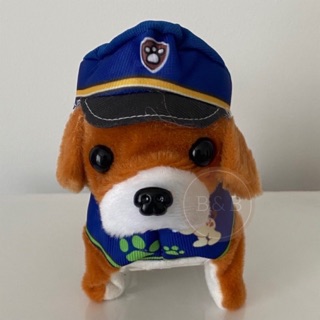 B&amp;B ตุ๊กตาหมาตำรวจ ตุ๊กตาสุนัขใส่หมวก