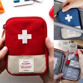Creative First Aid Kit Travel Outdoor Camping ที่มีประโยชน์ Mini Medicine Storage Bag Small Emergency Medicine Divider Storage Organizer Pill Case [COD]
