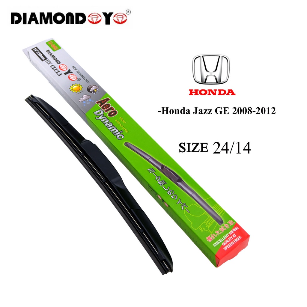 diamond-eye-กล่องเขียว-ก้านใบปัดน้ำฝน-สำหรับ-hondajazz-ge-2008-2012-ขนาด24-14-ราคาต่อคู่