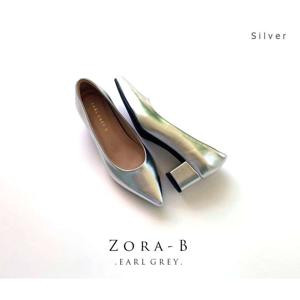 earl-grey-รองเท้าหนังแกะแท้-หนังนิ่ม-พื้นนุ่ม-พื้นหนานุ่มพิเศษ-รุ่น-zora-b-in-metallic-silver