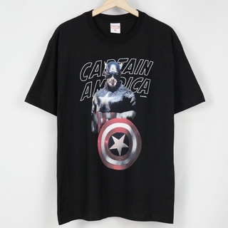 เสื้อยืดสีขาว เสื้อยืด เสื้อยืดมาร์เวล : MARVEL-MVX-010 : Captain America เสื้อสีขาว เสื้อโอเวอร์ไซ