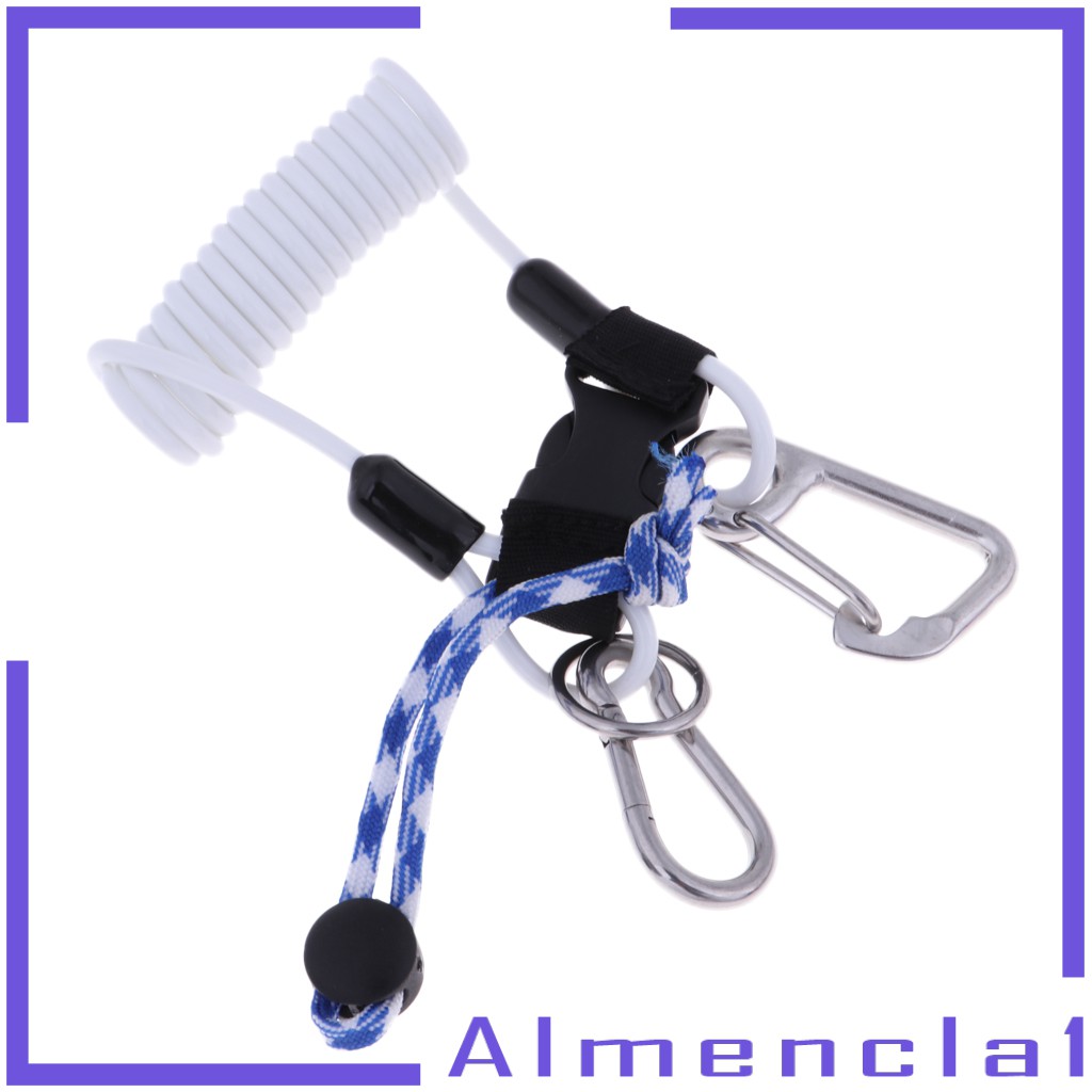 พร้อมสต็อก-professional-stainless-steel-scuba-diving-spring-coil-lanyard-with-bolt-snap-almencla1