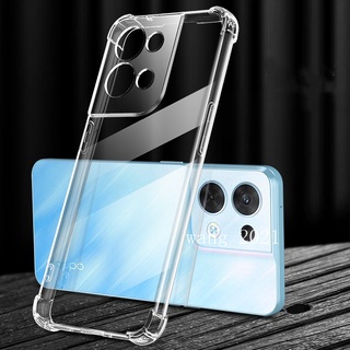 2022 New Casing OPPO Reno8 5G / Reno8 Pro 5G เคส Phone Case Four-corner Airbag Shockproof Clear Anti-fall Protector Soft Case เคสโทรศัพท์