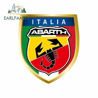 EARLFAMILY สติกเกอร์ รูป Abarth สำหรับติดรถ 13 ซม. x 11.5 ซม.