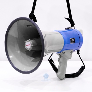 DECCON MG-3007B Megaphone โทรโข่งอัดเสียงได้ เสียงไซเรน พร้อมไมโครโฟน กำลังขับสูงสุด 30-60 W