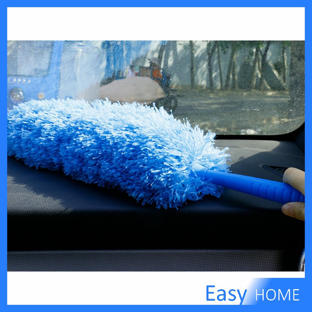 ไม้ปัดฝุ่นสีฟ้า-ปัดฝุ่นไมโครไฟเบอร์-ไม้ปัดฝุ่นตัวหนอน-microfiber-duster