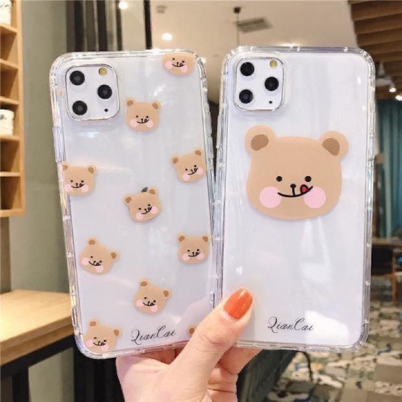 ถูกที่สุด-เคสใสลายหมีน้ำตาลแลบลิ้น-ร้านค้าคนไทย