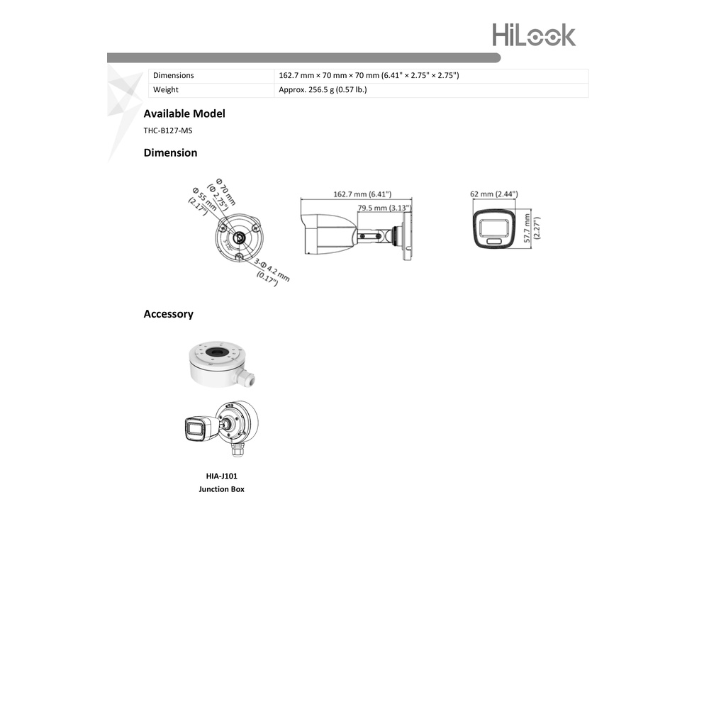 hilook-กล้องวงจรปิด-colorvu-2-mp-thc-b127-ms-2-8mm-pack-8-adaptor-x-8-ภาพเป็นสีตลอดเวลา-มีไมค์ในตัว