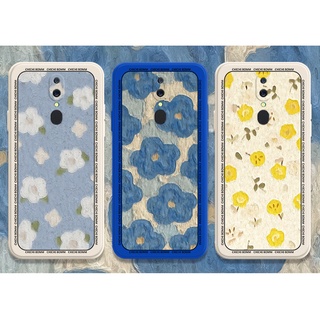 DMY casing OPPO A9 A3S A5 A7 A12 A15S A16 A31 A33 A53 A54 A59 A72 A74 A76 A83 A91 A92 A93 A94 A95 flower printed design shockproof