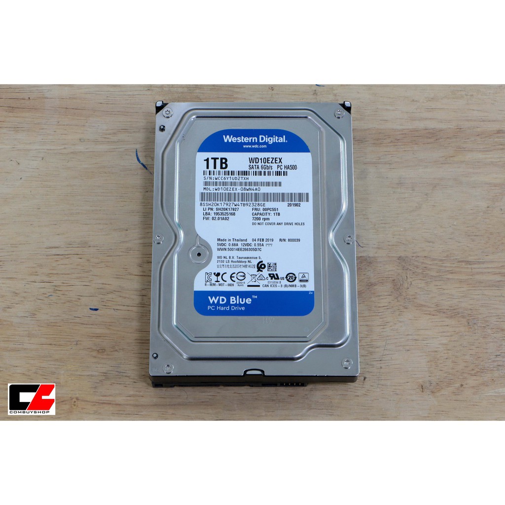 HDD WD BLUE 1TB [ มีประกัน ศูนย์ WD ถึง 11 เมษายน 2022 ] | Shopee Thailand