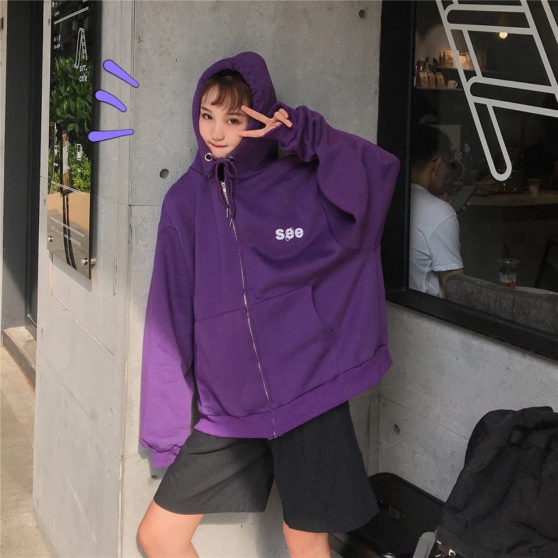 เสื้อกันหนาว-ไซส์ใหญ่-เสื้อฮู้ดแขนยาวทรงหลวมสำหรับผู้หญิง-เสื้อกันหนาว-เสื้อกันหนาวมีฮู้ด