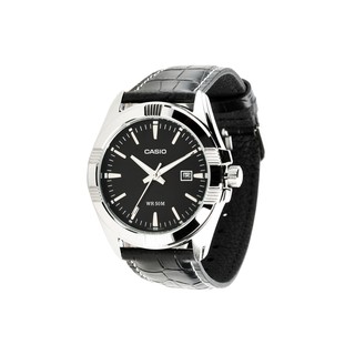 Casio นาฬิกาข้อมือผู้ชาย สายหนัง รุ่น MTP-1308L-1 - Black