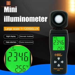 SMART SENSOR เครื่องวัดแสง Digital Lux Meter รุ่น AS803 แถมฟรีถ่าน AAA 3ก้อน