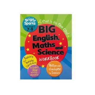 บงกช bongkoch หนังสือต่างประเทศ BRIGHT SPARKS BIG ENGLISH, MATHS AND SCIENCE WORKBOOK 7-9