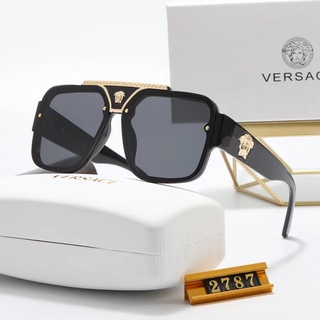ใหม่ Versace แว่นตากันแดด กรอบขนาดใหญ่ ทรงสี่เหลี่ยม หรูหรา แฟชั่นเรโทร สําหรับผู้หญิง และผู้ชาย UV400