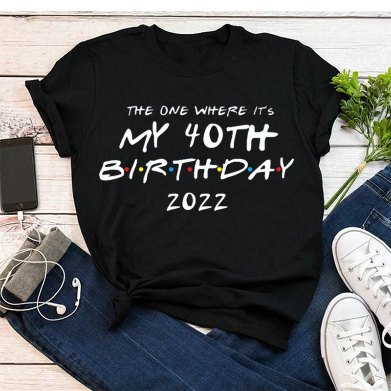 เสื้อคนอ้วนผญ-วันเกิดครบรอบ-40-ปี-tshirt-1982-วันเกิด-unisex-ของขวัญของขวัญให้เพื่อนของเธอผู้หญิง