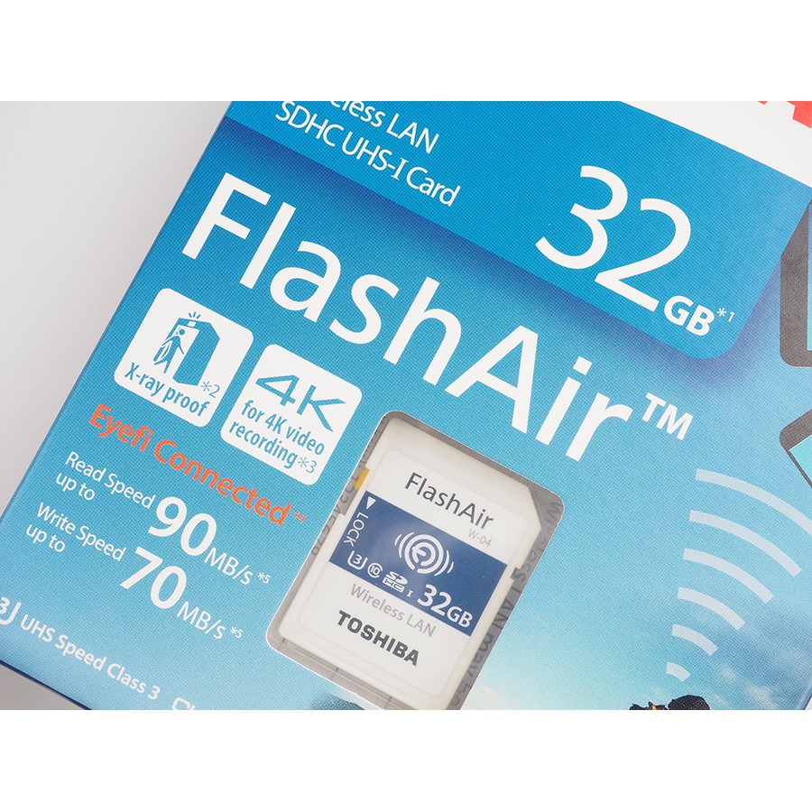 TOSHIBA FlashAir W-04 32GB SDカード 東芝 TOSHIBA 無線LAN搭載 第4